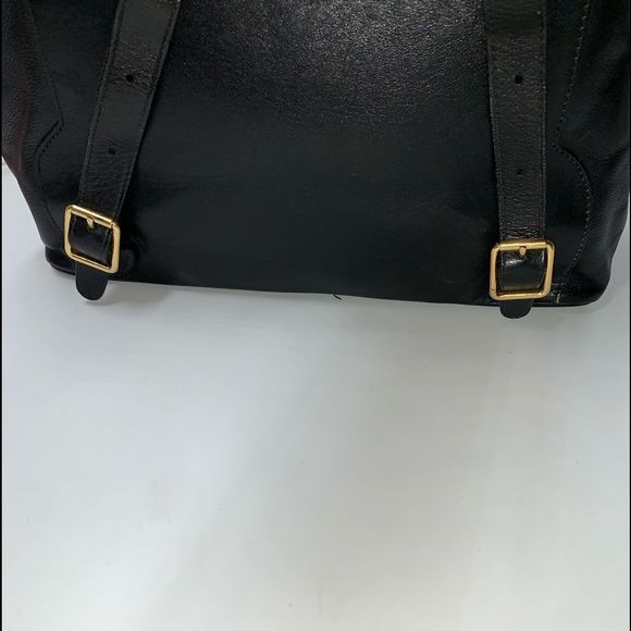 Gucci Black Leather Backpack with Bamboo Accents - Picture 15 of 15